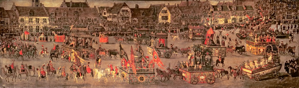 Erkehertuginnen Isabellas triumf (1556-1633) i Brussel Ommeganck søndag 31. mai 1615 (se 75629 for detaljer) av Denys van Alsloot