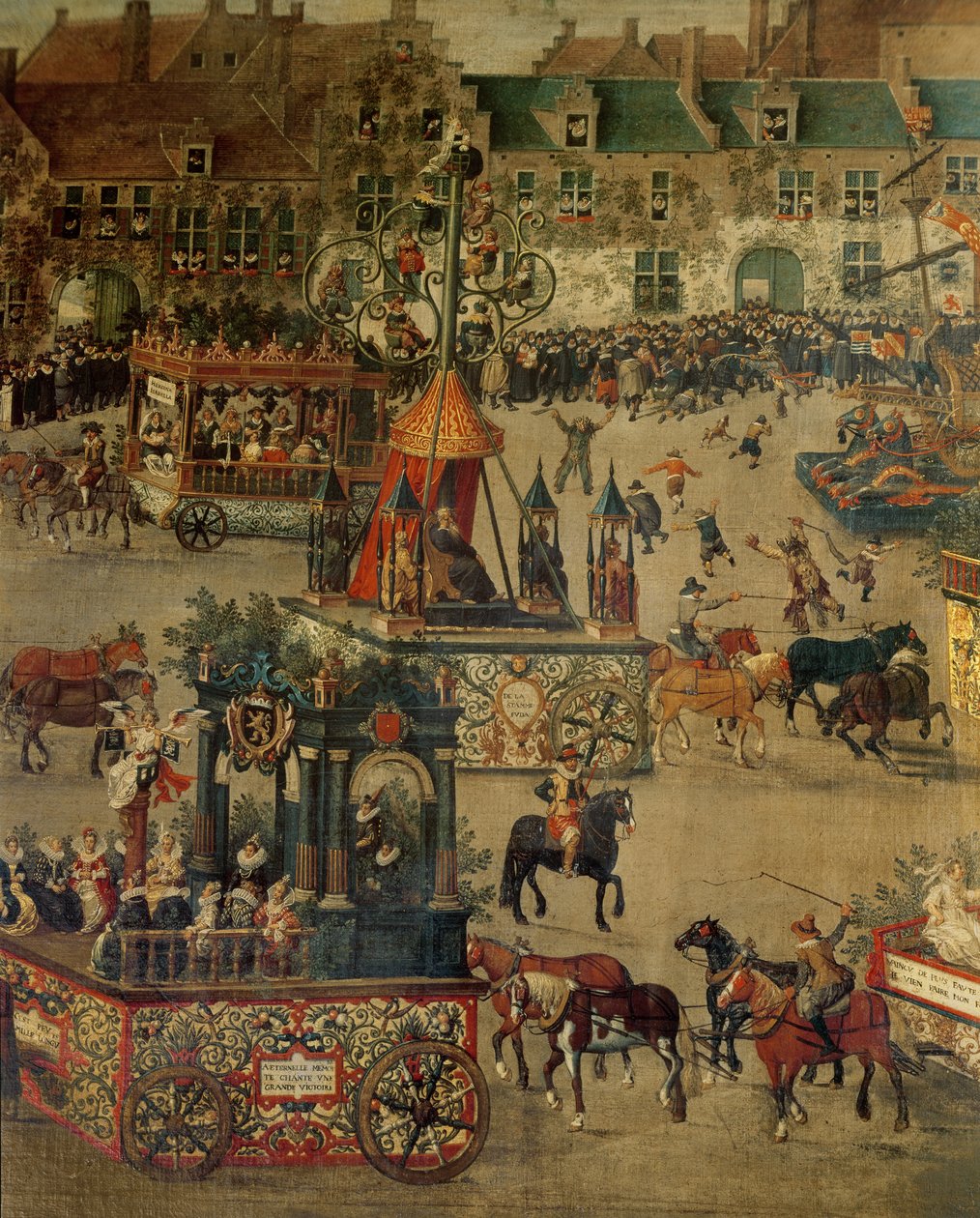 Ommeganck i Brussel 31. mai 1615: detalj av triumfen til Isabella av Spania av Denys van Alsloot