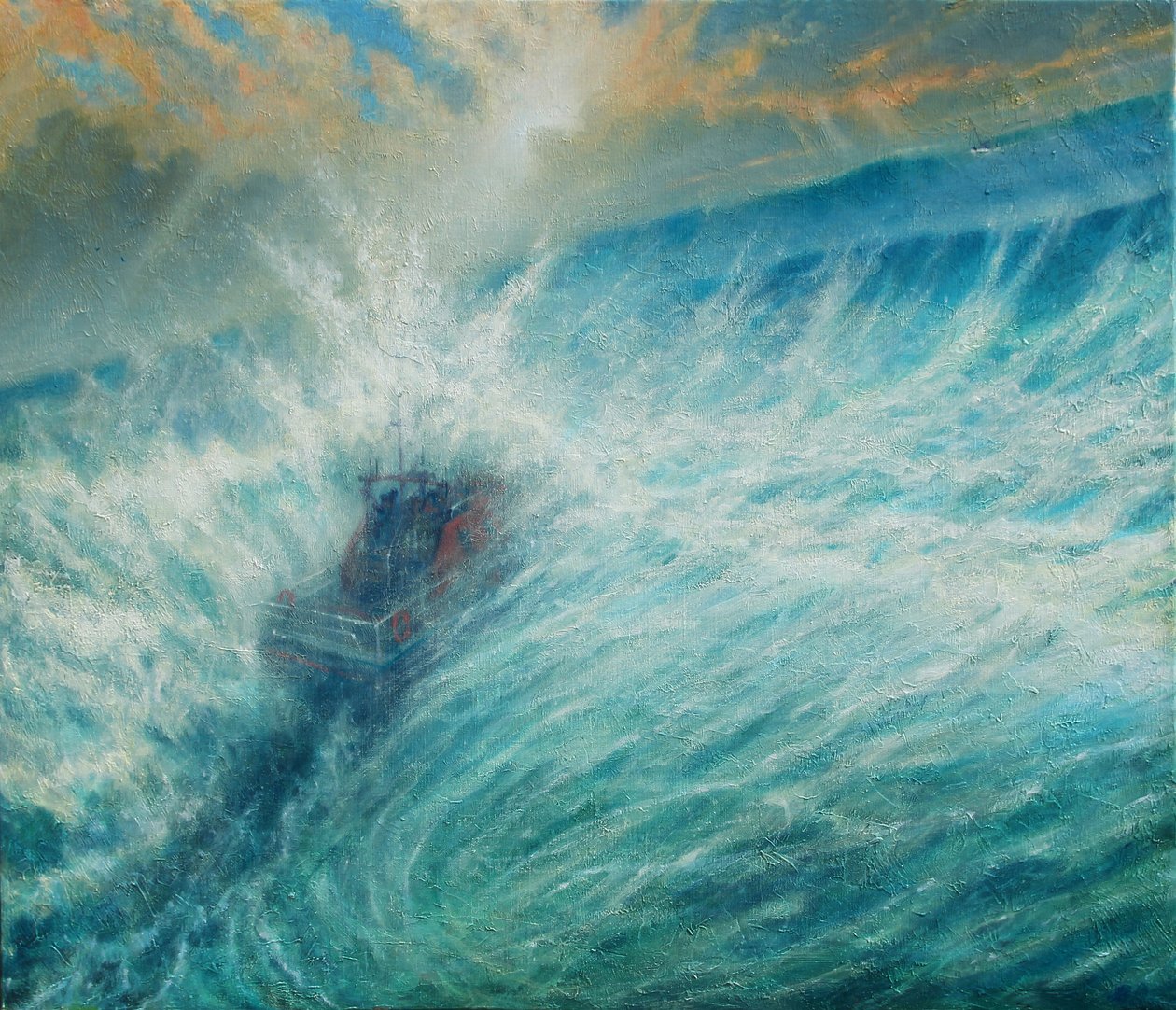 For de som er i fare, 2019 (Olje på lerret) av Derek Hare