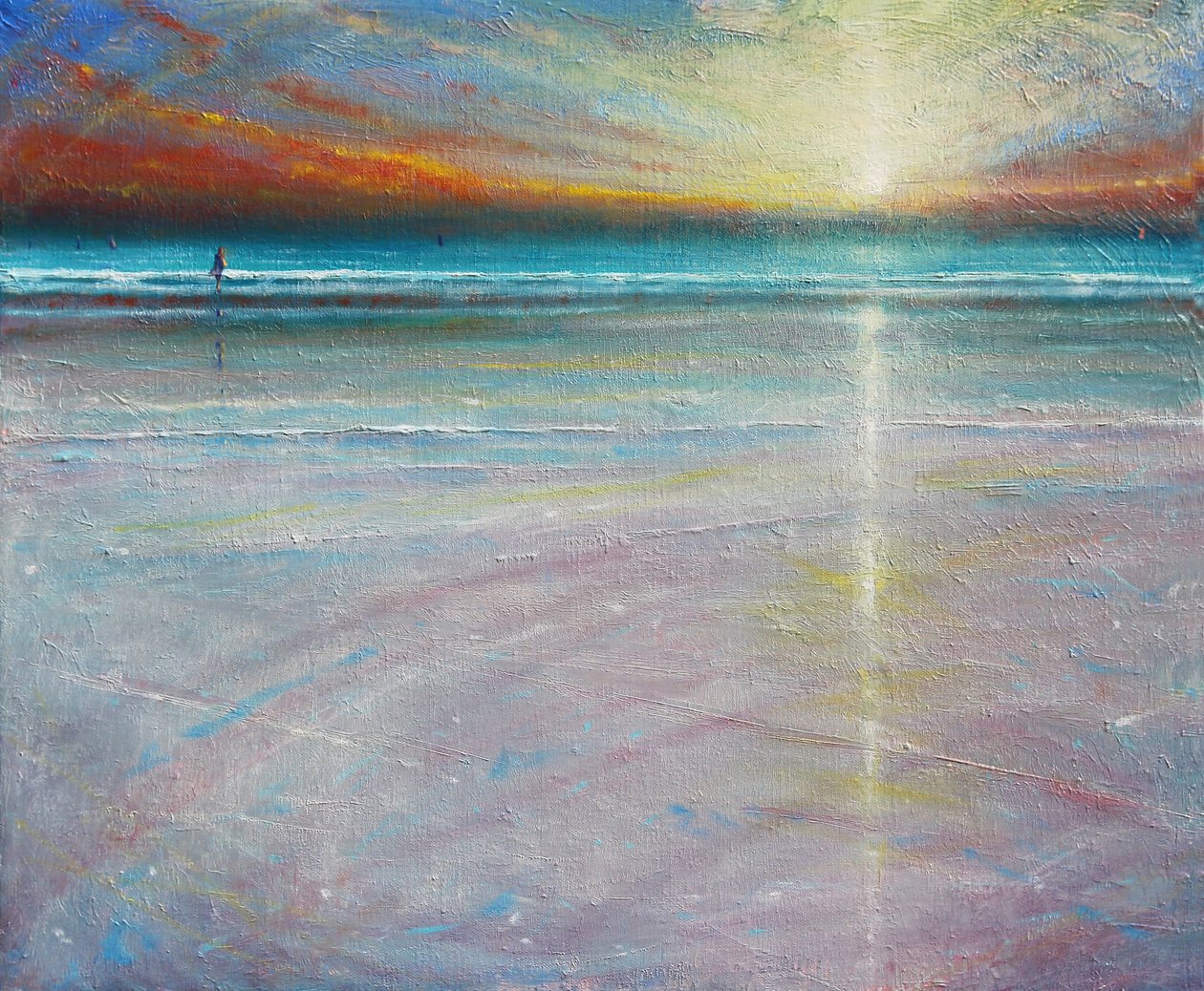 Stillness of Evening, 2020 (Oil on Canvas) av Derek Hare