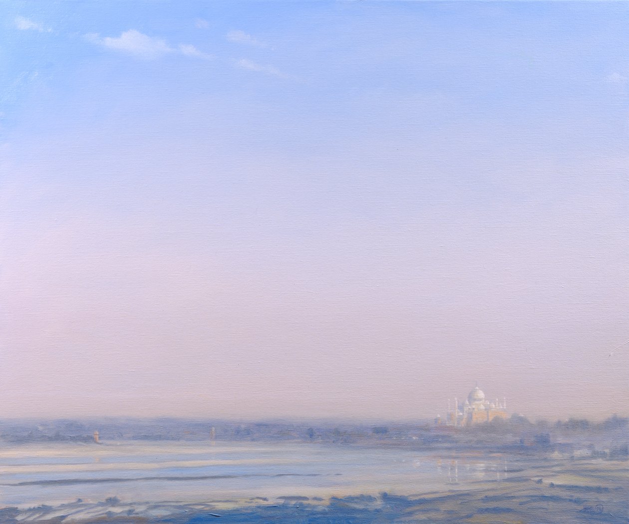 Taj Mahal fra Agra Fort av Derek Hare