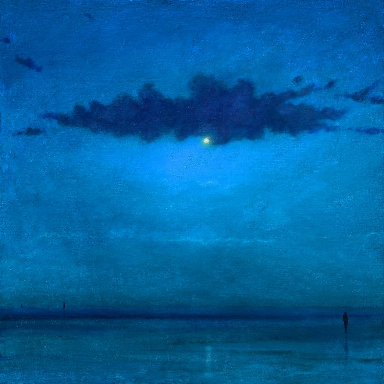 The Illusion Of Calm, 2022 (Olje på lerret) av Derek Hare