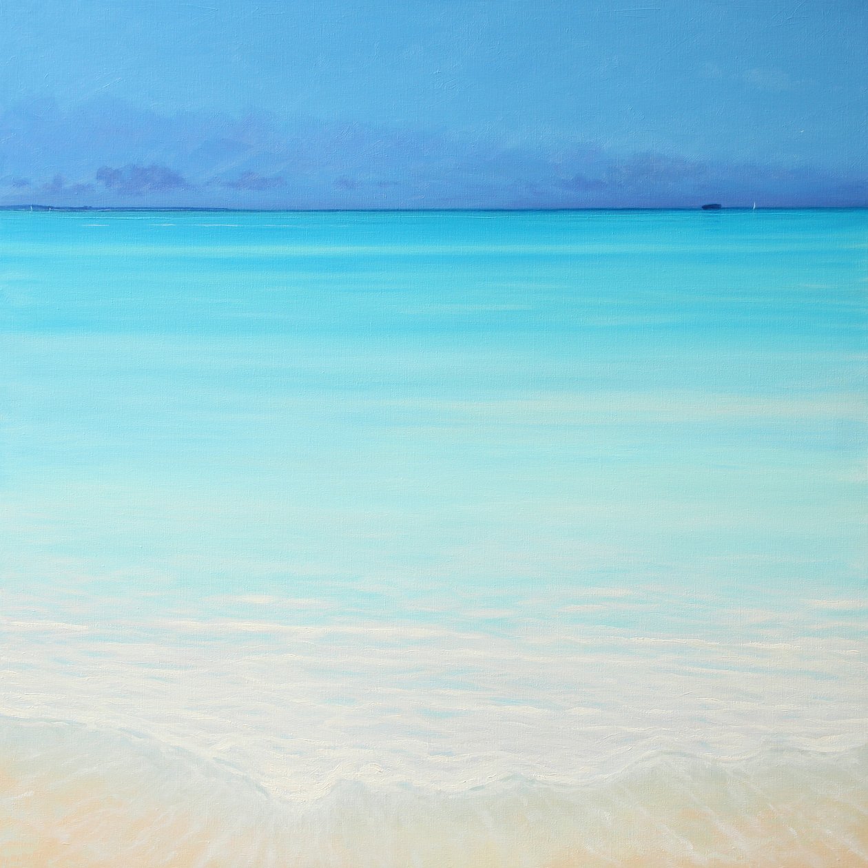 View To Don't Rock, 2008 (Oil on Canvas) av Derek Hare