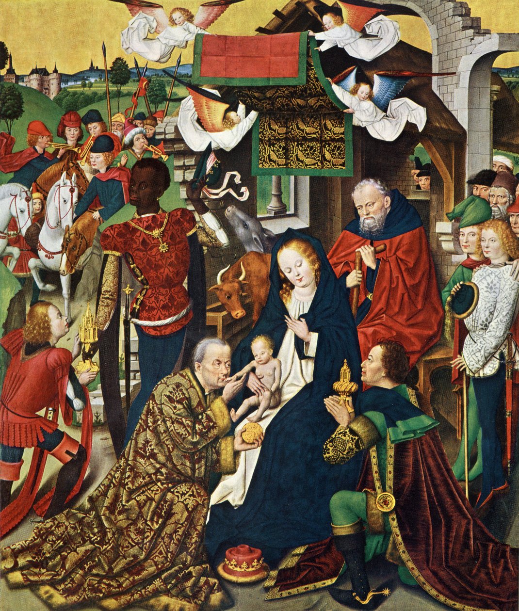 Dortmund Propsteikirche, Derick Baegert altertavle, høyre panel av Derick Baegert