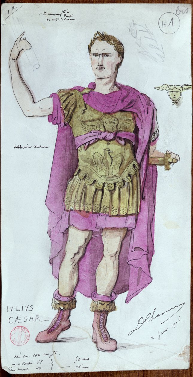 Kostymedesign for Julius Caesar fra 