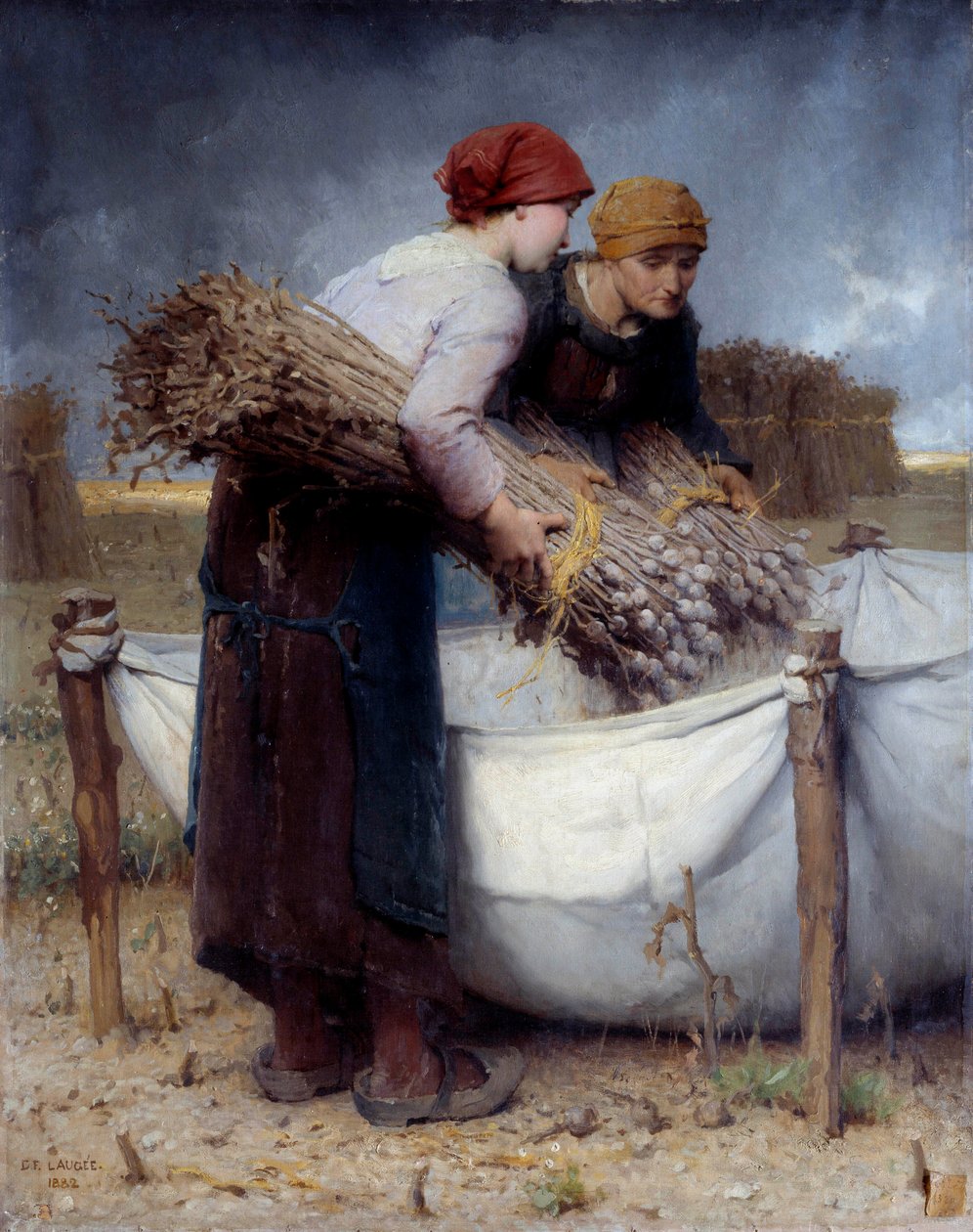 Valmueplukkere Maleri av Desire Laugee (1823-1896) 1882 Søn. 0,73x0,95 m Rouen, Musee des Beaux Arts av Desire Francois Laugee