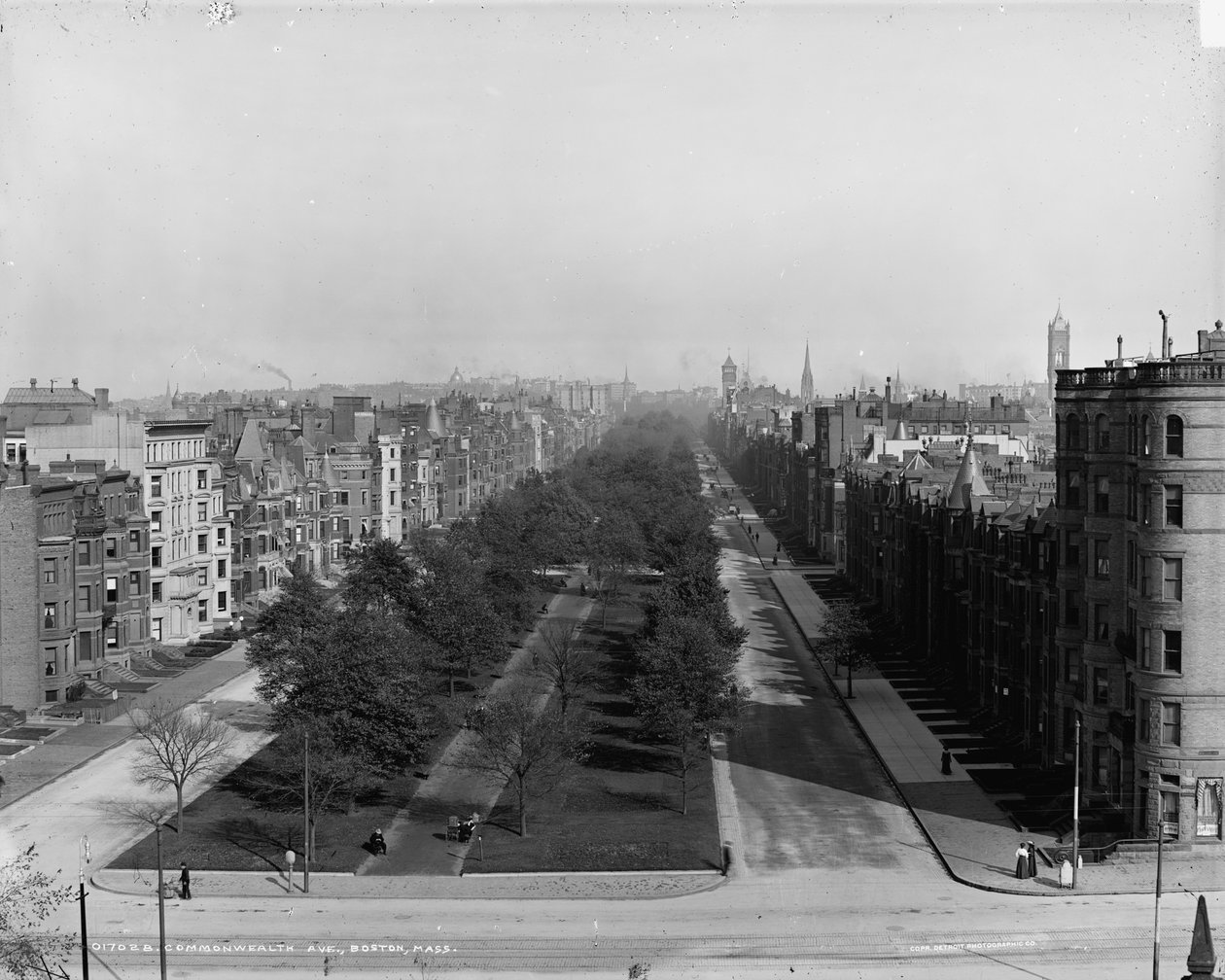 Commonwealth Ave., Boston, Massachusetts, ca. 1904 av Detroit Publishing Co.