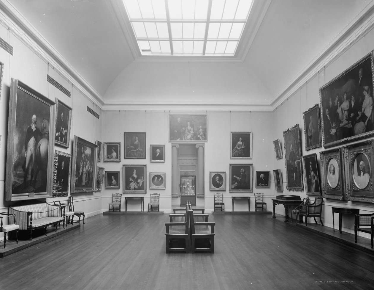 Early American Room, Museum of Fine Arts, Boston, Massachusetts, ca. 1909-20 av Detroit Publishing Co.