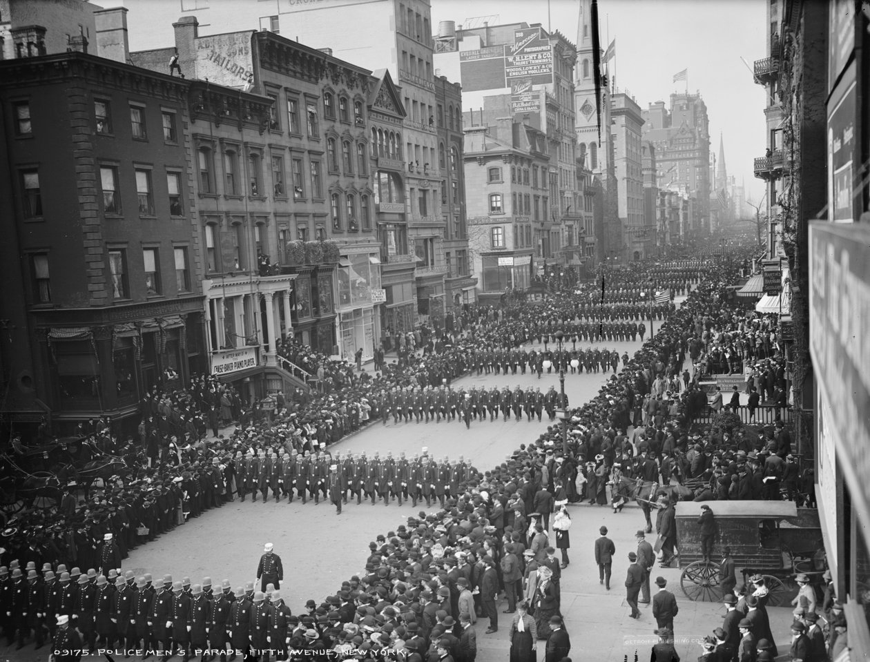 Politifolkets parade, Fifth Avenue, New York, ca. 1900-05 av Detroit Publishing Co.