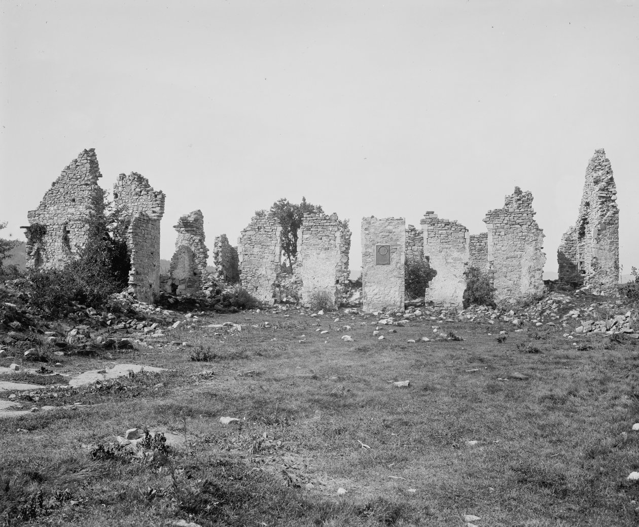 Ruinene av Fort Ticonderoga, Lake Champlain, N.Y., ca. 1900-10 av Detroit Publishing Co.