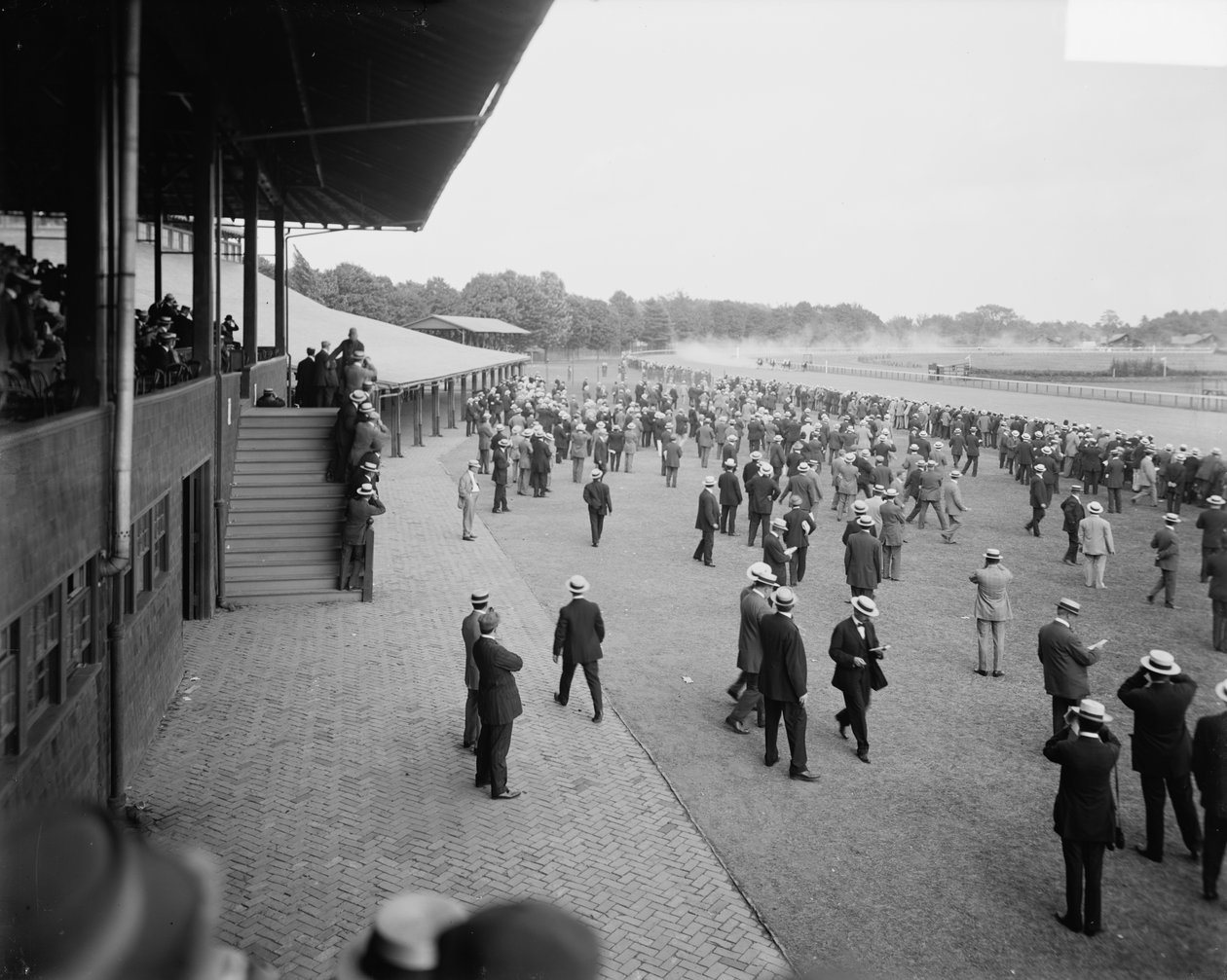 Saratoga racerbane, Saratoga Springs, N.Y., ca. 1900-15 av Detroit Publishing Co.