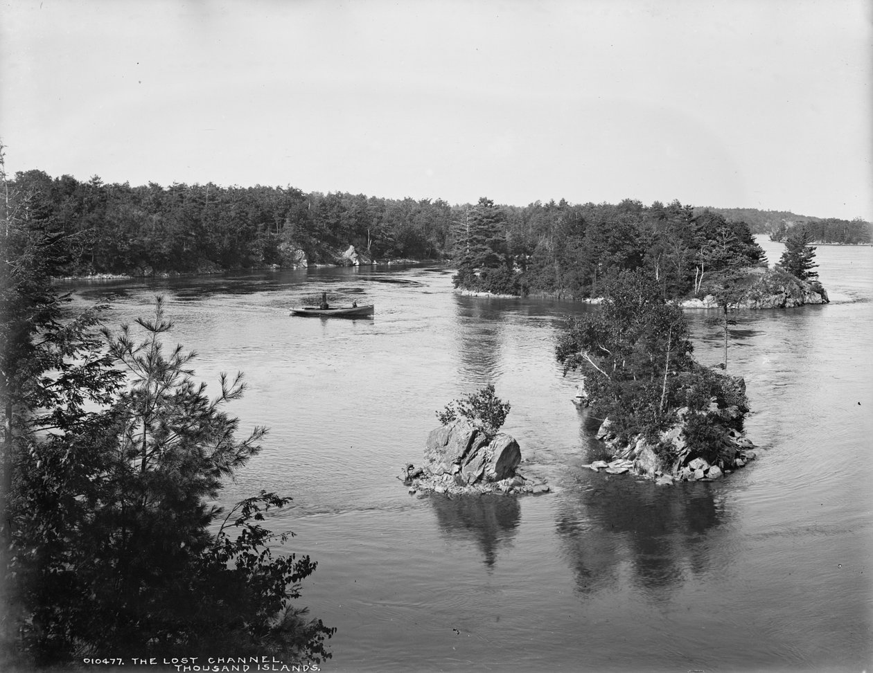 The Lost Channel, Thousand Islands, ca. 1890-1901 av Detroit Publishing Co.