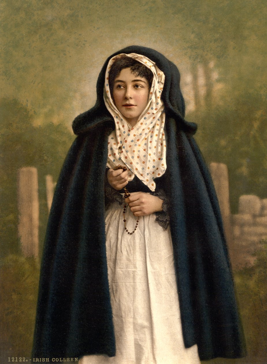 Irsk Colleen, 1890 av Detroit Photographic Co.