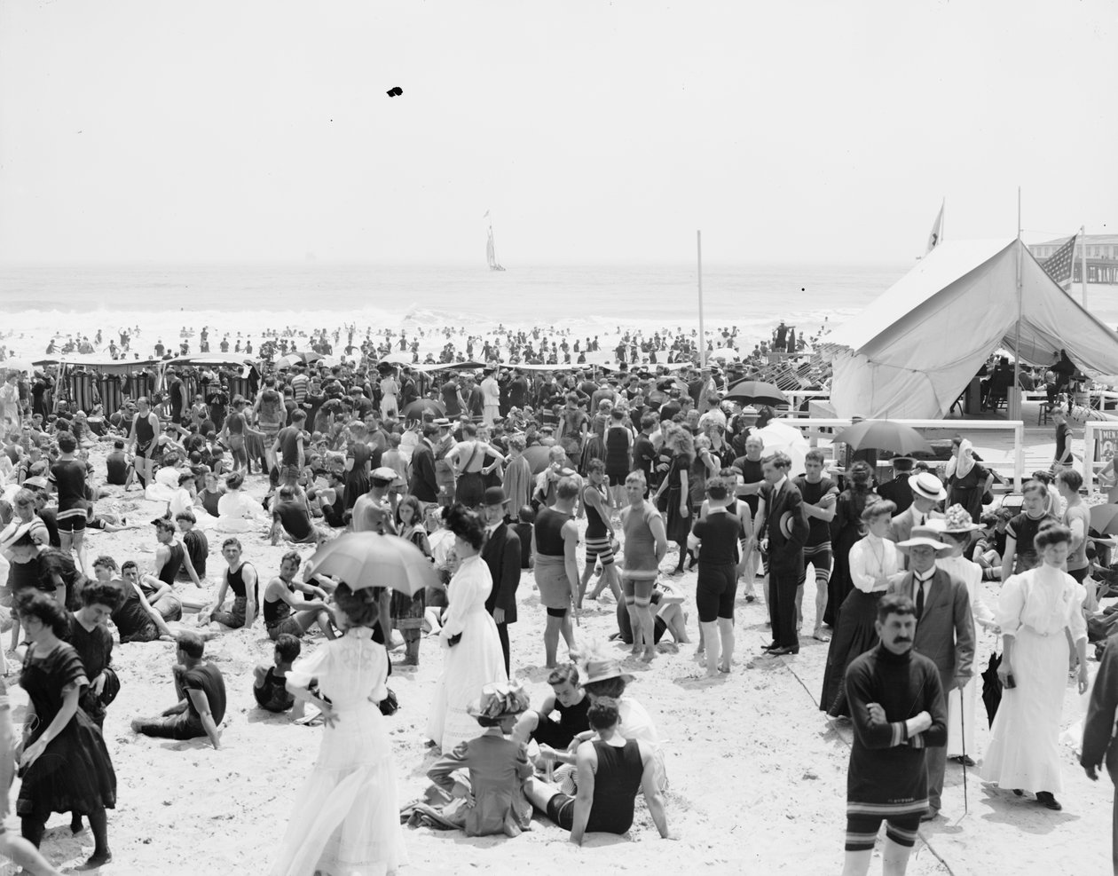 Atlantic City, badetimen av Detroit Publishing Co.