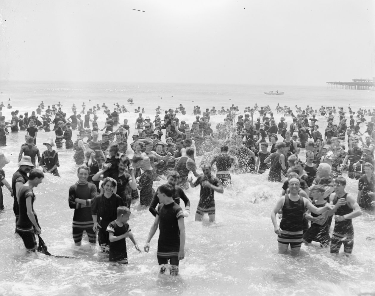 Bathers , Atlantic City, New Jersey av Detroit Publishing Co.