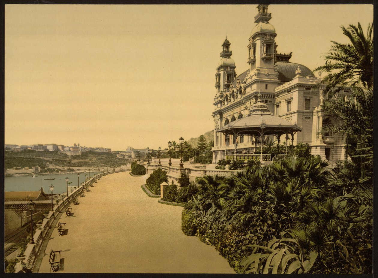 Kasino, Monte Carlo, Monaco, Riviera av Detroit Publishing Co.