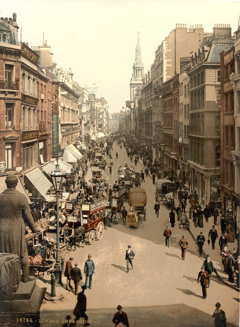 Cheapside, London, ca. 1890-1900 av Detroit Publishing Co.