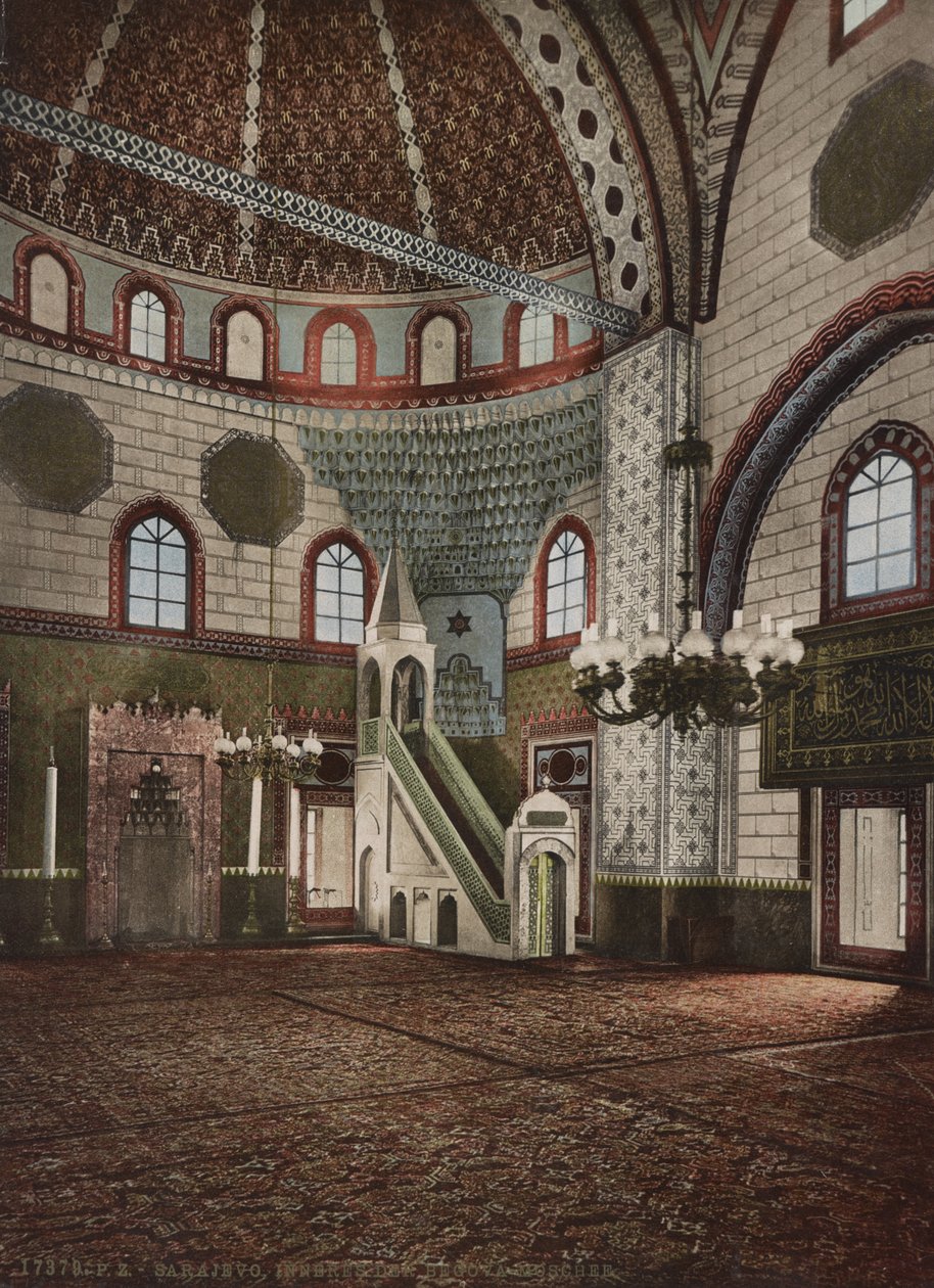Gazi Husrev-beg-moskeen, Sarajevo, 1905 av Detroit Publishing Co.