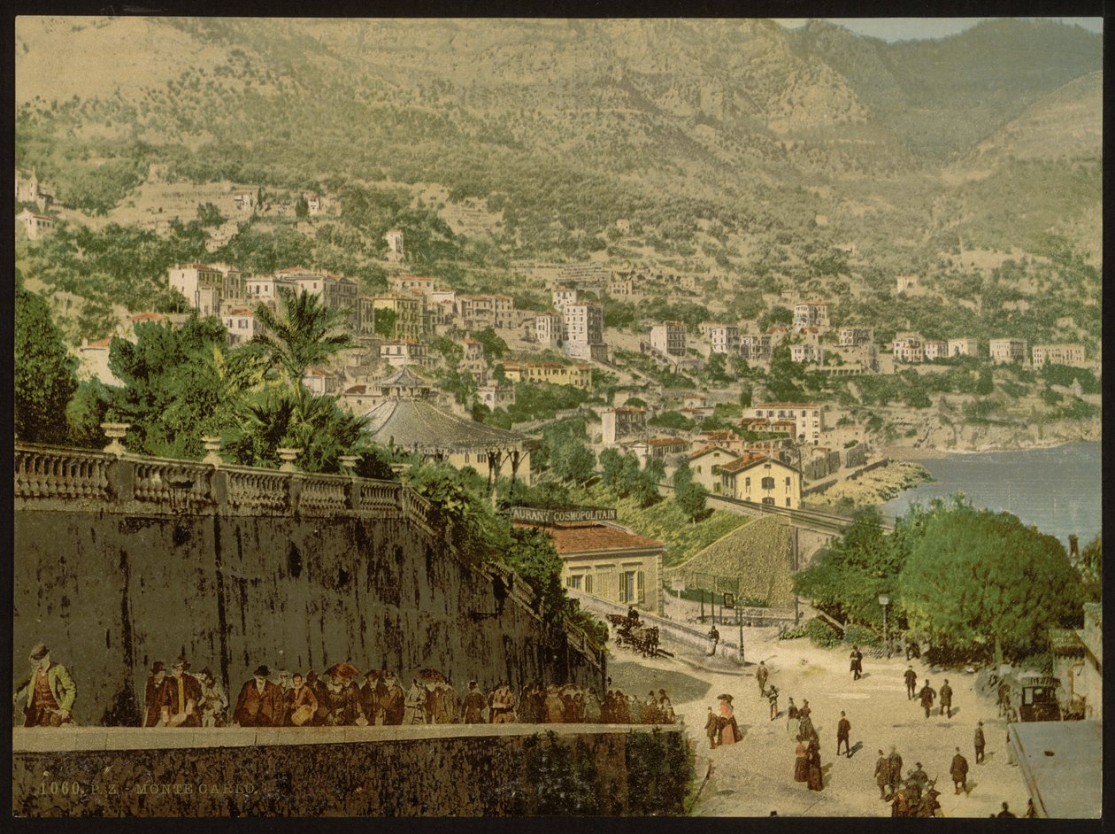 Generell utsikt, Monte Carlo, Riviera, Monaco av Detroit Publishing Co.