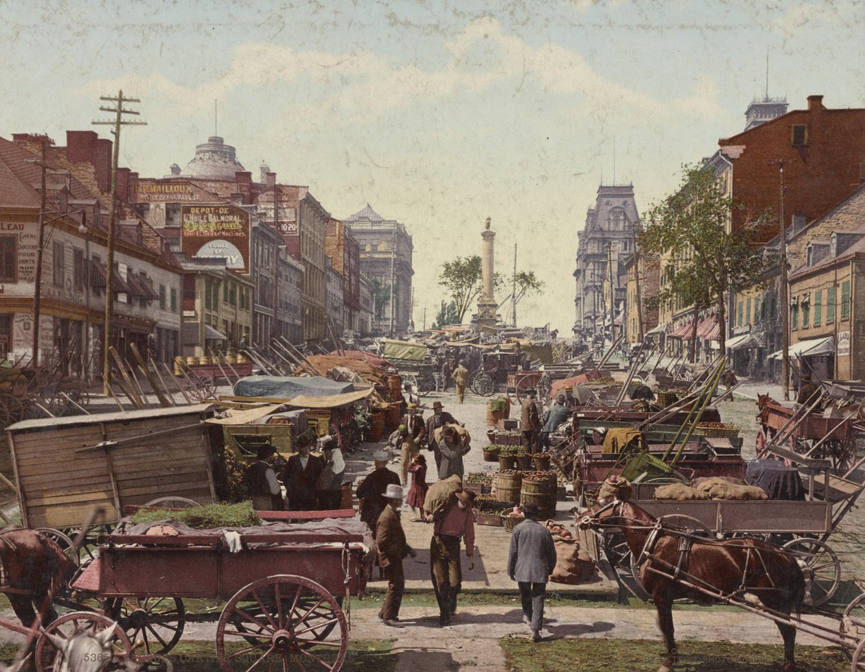 Jacques Cartier Square, Montreal, 1901 av Detroit Publishing Co.