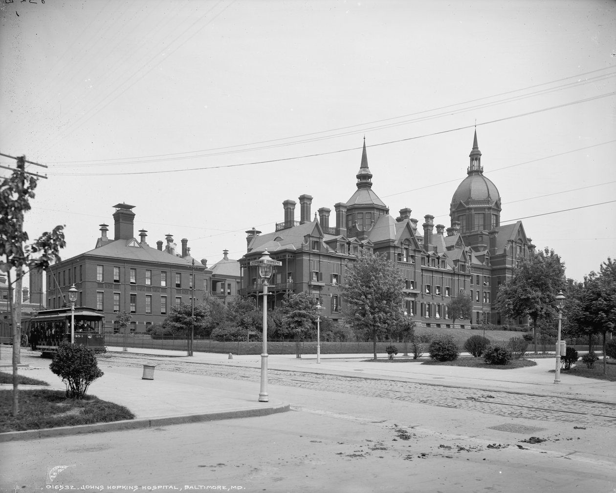Johns Hopkins Hospital, Baltimore, Md., ca. 1903 av Detroit Publishing Co.