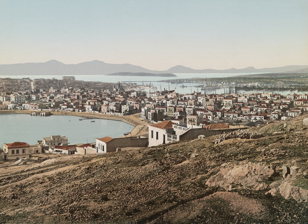 Pireus havn, 1905 av Detroit Publishing Co.
