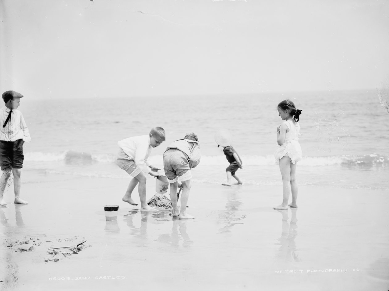 Sandslott, Coney Island, NY av Detroit Publishing Co.