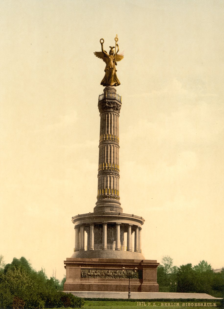 Triumfsøylen, Berlin, Tyskland, ca. 1900 av Detroit Publishing Co.