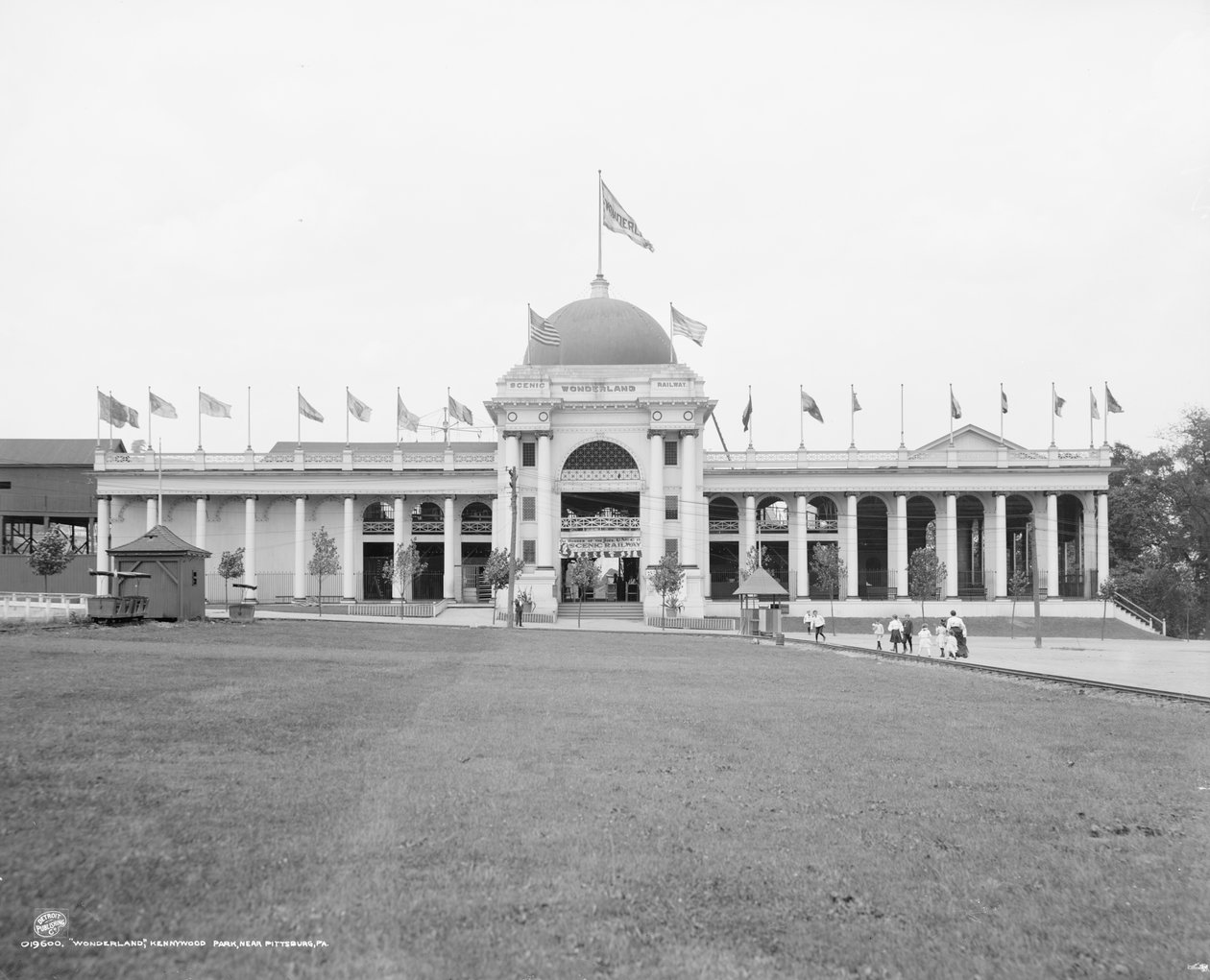 Wonderland, Kennywood Park, nær Pittsburgh, ca. 1906 (s/hvitt-bilde) av Detroit Publishing Co.