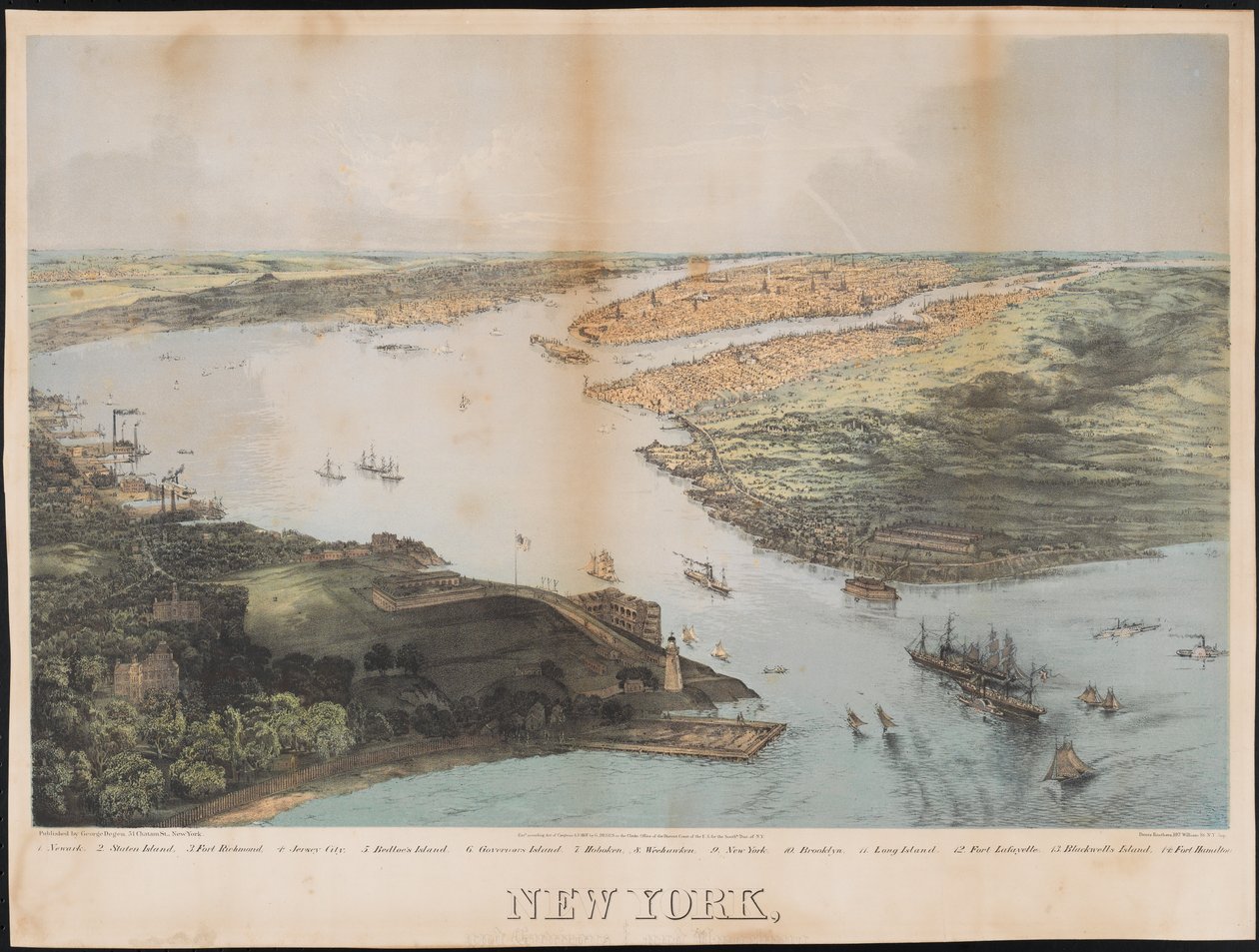 New York, 1868 av Deutz Brothers