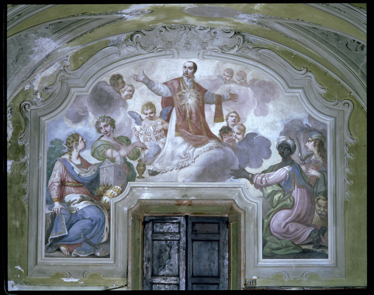 Apoteosen til St. Ignatius av Loyola (ca. 1491-1556) fra refektoriet av Diacinto Fabbroni