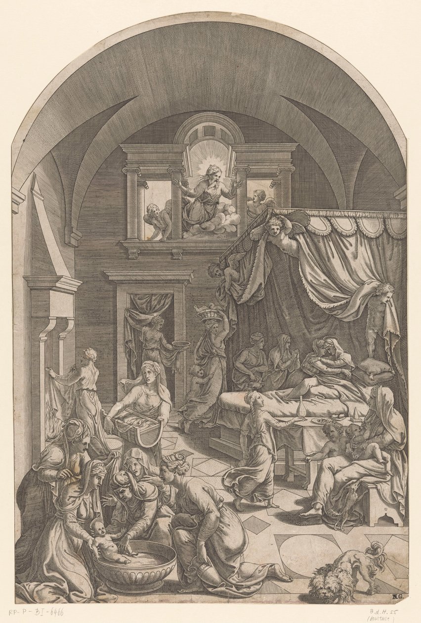 Fødsel av døperen Johannes av Diana Mantuana (possibly)