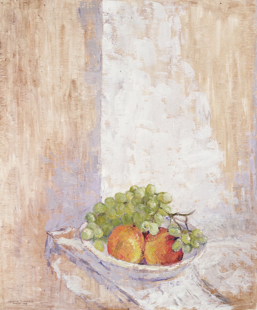 Peaches and Grapes, 1993 (brett) av Diana Schofield