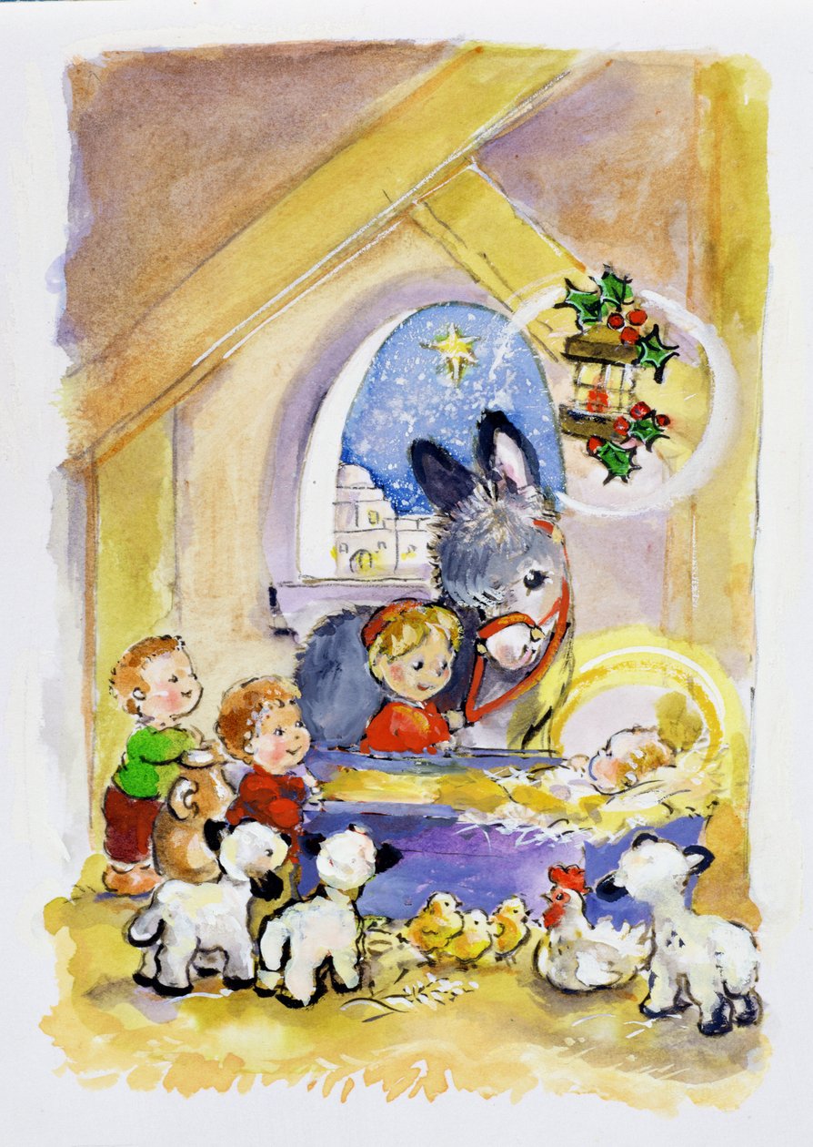 Away in a Manger, 1996 (wc) av Diane Matthes
