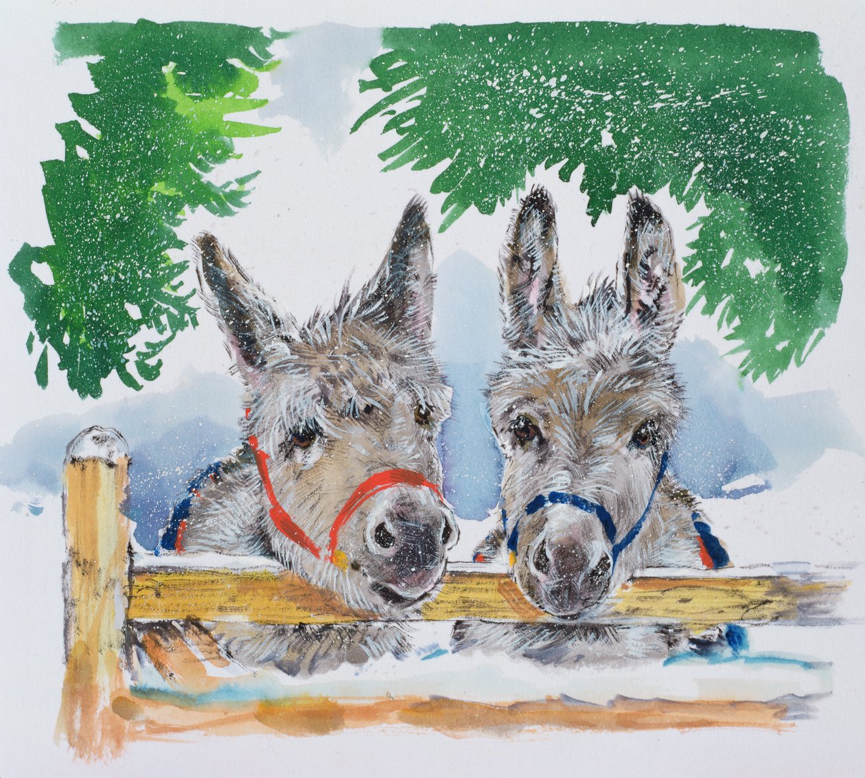 Friends in the Field, 1996 (wc) av Diane Matthes