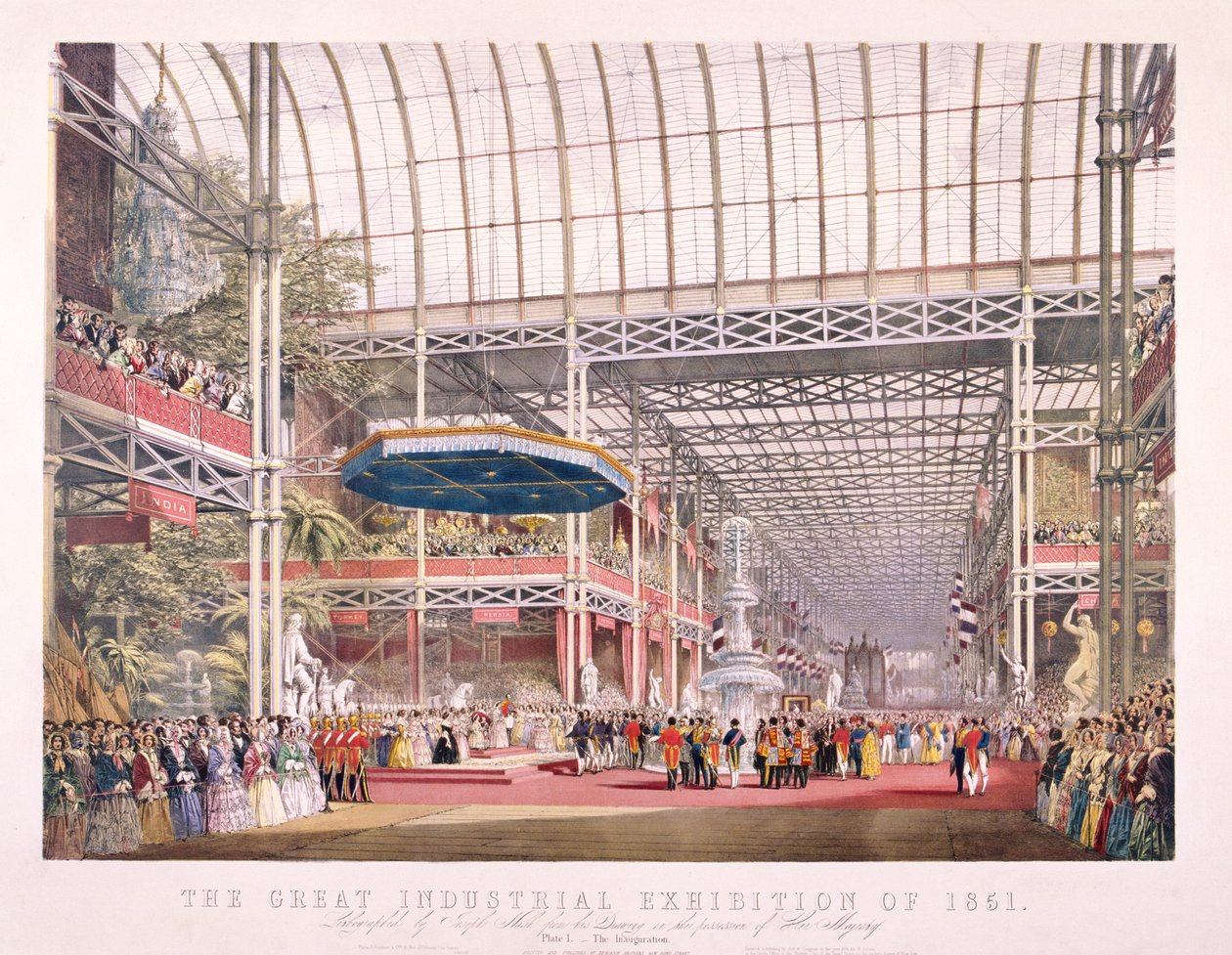 Flott utstilling, Crystal Palace, Hyde Park, London, 1851 av Dickinson Brothers