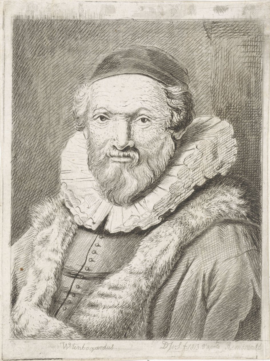 Portrett av Johannes Wtenbogaert Wtenbogardus (tittel på objekt) av Diederik Jan Singendonck