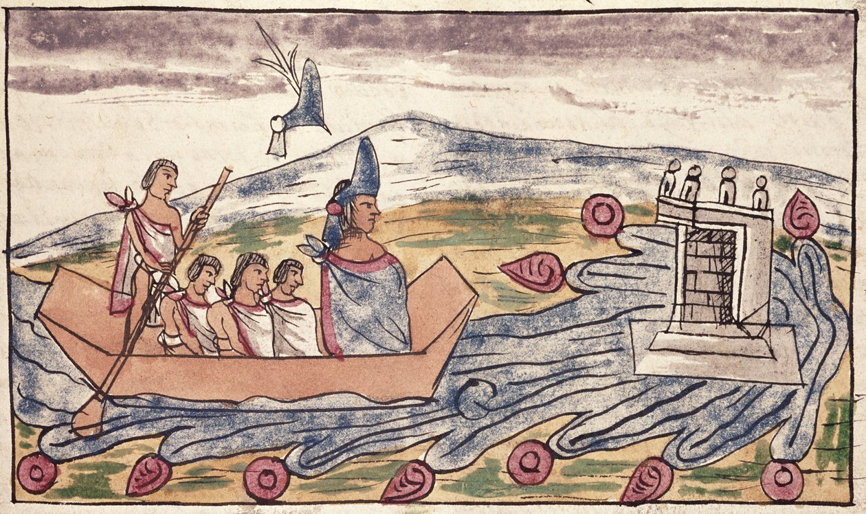 Fol. 192v Montezuma II (1466-1520) dro raskt etter å ha hørt om landingen av spanjolene, 1579 av Diego Duran