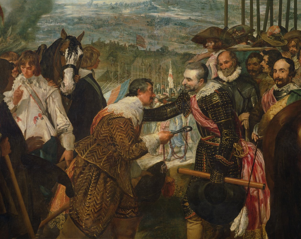The Surrender of Breda, 1625, ca. 1635 olje på lerret detalj av 30730 av Diego Velázquez