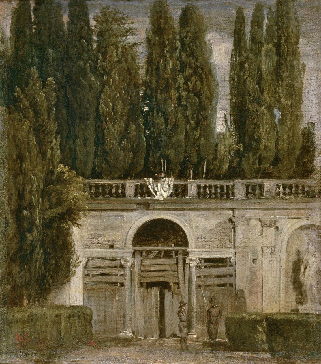 Utsikt over hagene til Villa Medici i Roma, ca. 1630 av Diego Velázquez