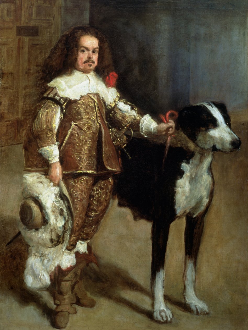 En Buffoon kalte noen ganger og feilaktig Antonio The Englishman av Diego Velázquez