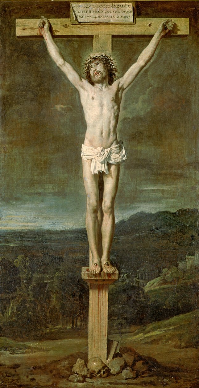 Kristus levende på korset på Golgata, 1631 av Diego Velázquez