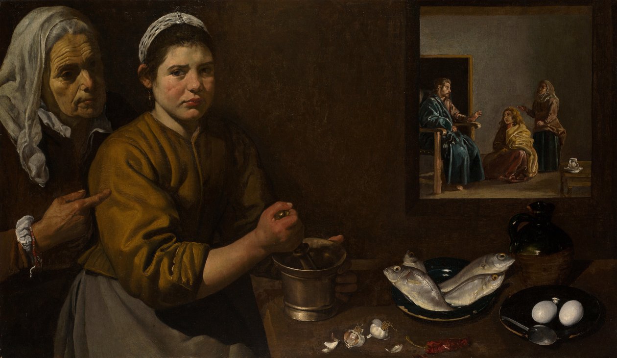 Kristus i huset til Maria og Martha av Diego Velázquez