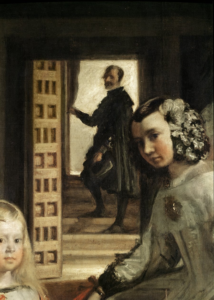 Detalj av bakgrunnen til Las Meninas, eller The Family of Philip IV, ca. 1656 (detalj av 405) av Diego Velázquez