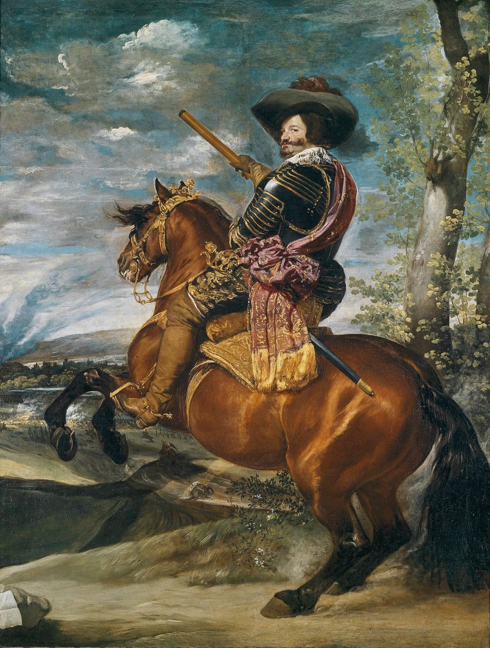 Rytterportrett av Don Gaspar de Guzman (1587-1645) grevehertug av Olivares, 1634 av Diego Velázquez