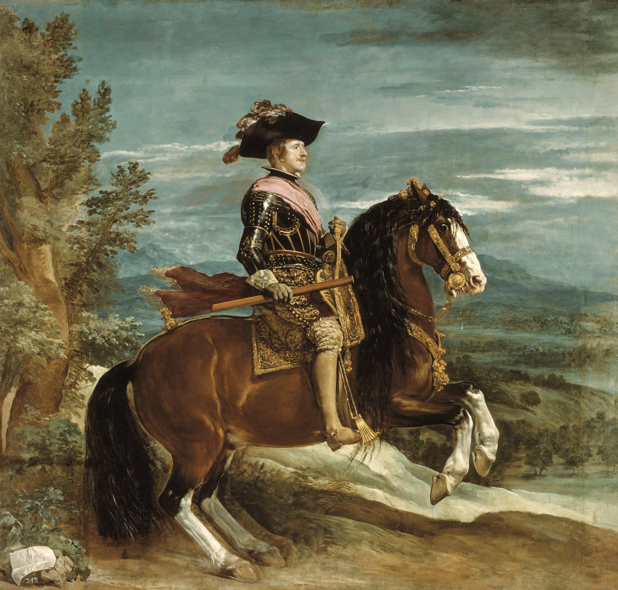 Rytterportrett av Filip IV (1605-65) ca. 1636 av Diego Velázquez