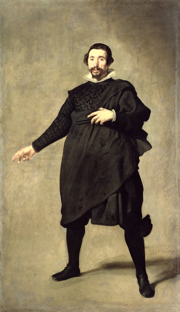 Portrett av bøffelen Pablo de Valladolid, ca. 1632 av Diego Velázquez