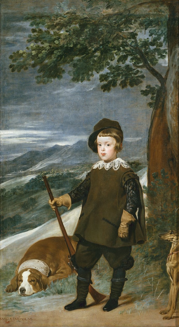 Portrett av prins Baltasar Carlos som jeger av Diego Velázquez