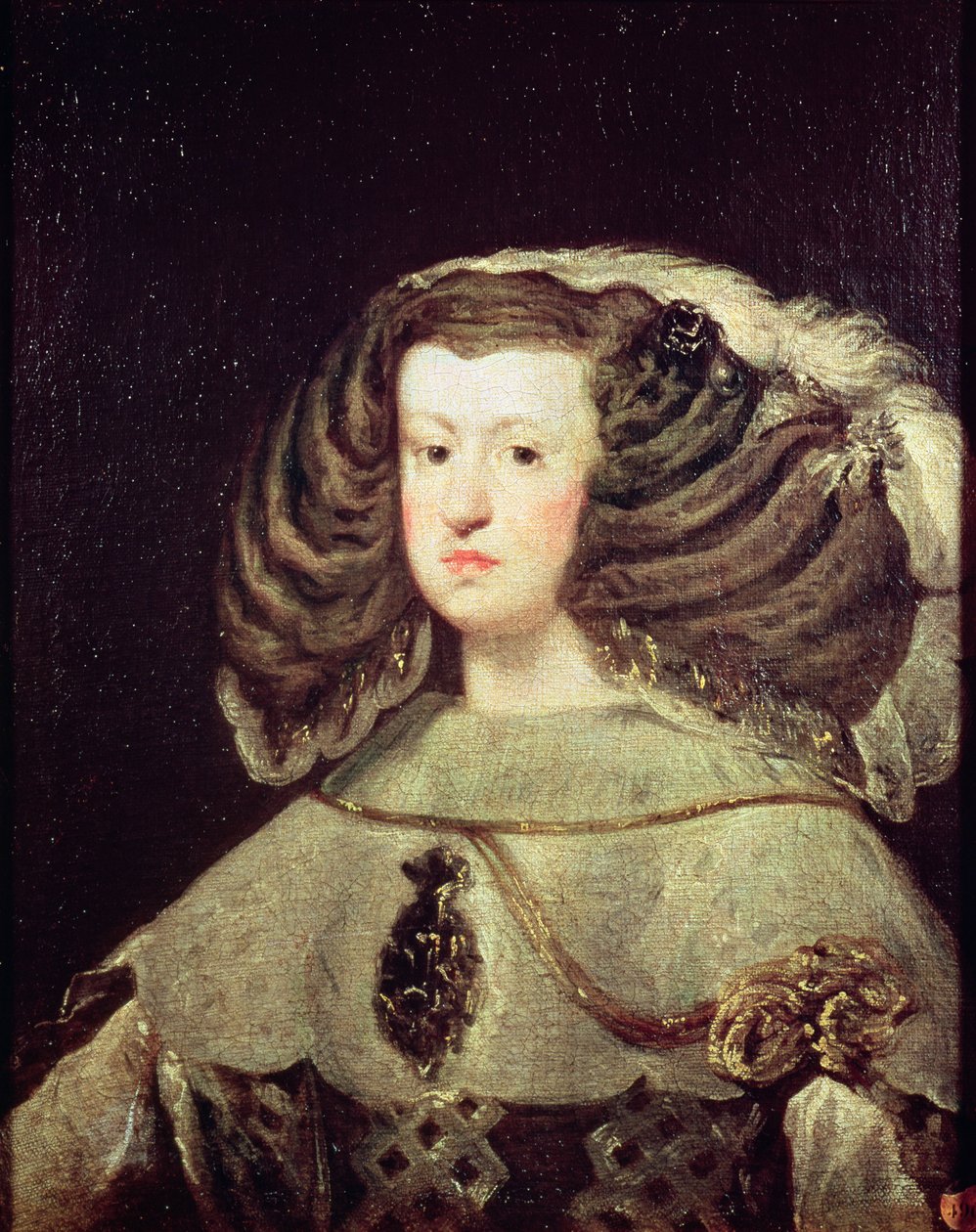 Dronning Mariana av Østerrike av Diego Velázquez