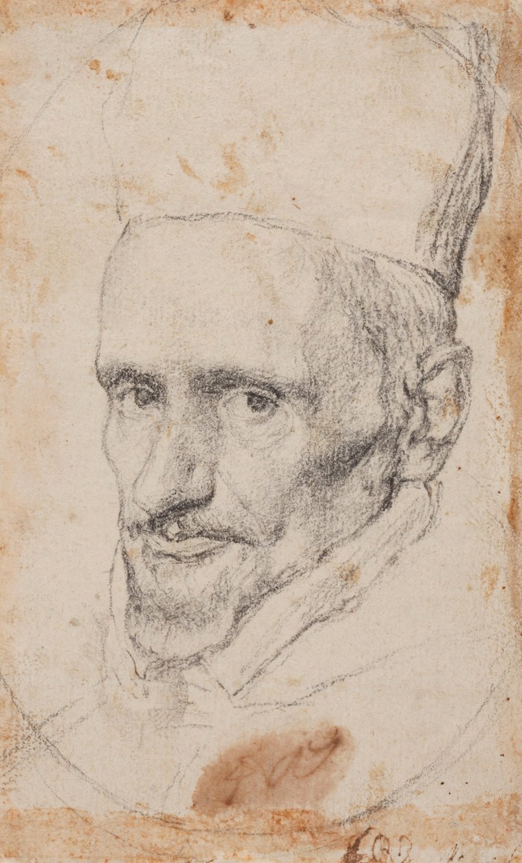 Portrett av kardinal Borja. av Diego Velázquez